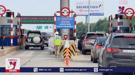 Ngày 5-5, cao tốc Hà Nội - Hải Phòng chỉ thu phí điện tử không dừng