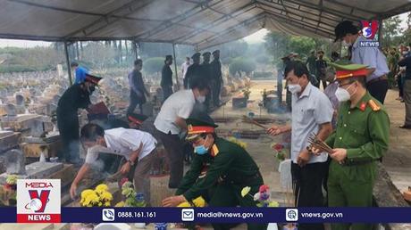 Quảng Trị truy điệu và an táng 16 hài cốt liệt sỹ 