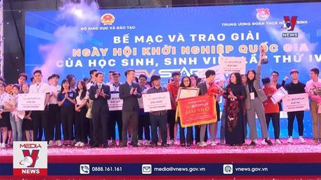 Trao giải cho 20 dự án khởi nghiệp xuất sắc của học sinh, sinh viên