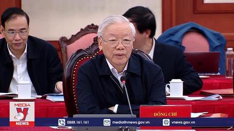 Tổng Bí thư chủ trì cuộc họp của Bộ Chính trị với Hà Nội