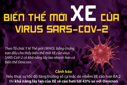 Biến thể mới XE của virus SARS-CoV-2