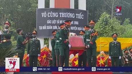 Truy điệu, an táng các hài cốt liệt sỹ hy sinh tại đồi Xuân Sơn