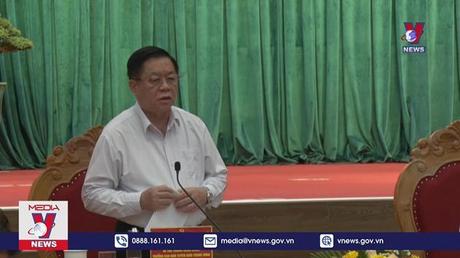 Ban Tuyên giáo Trung ương làm việc với tỉnh ủy Bình Định