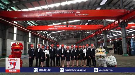 Khánh thành nhà máy thép Nghiêm Phạm steel