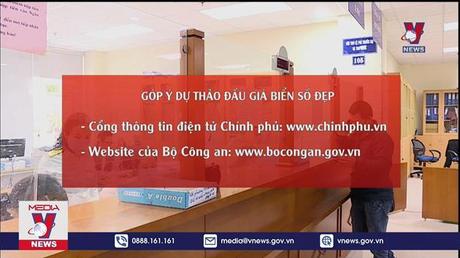 Lấy ý kiến người dân về đấu giá biển số đẹp