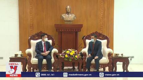 Lãnh đạo Đảng, Nhà nước Lào tiếp Đoàn đại biểu cấp cao Ban Tuyên giáo Trung ương Đảng