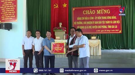 Bộ trưởng, Chủ nhiệm Uỷ ban Dân tộc làm việc tại Gia Lai 