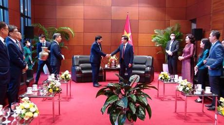 Phó Thủ tướng Lê Minh Khái tiếp Tổng Giám đốc Ngân hàng Hana