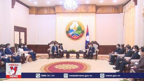 Bộ trưởng Ngoại giao chào xã giao Lãnh đạo cấp cao Lào