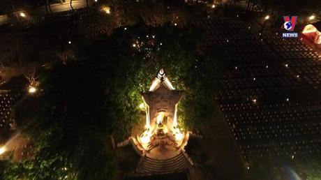 Hình ảnh đẹp trang trí ánh sáng cho di tích tại Quảng Trị