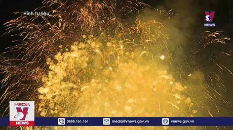 Bắn pháo hoa trong Lễ khai mạc SEA Games 31