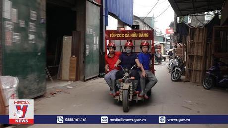 Xe cứu hỏa tự chế của làng nghề gỗ