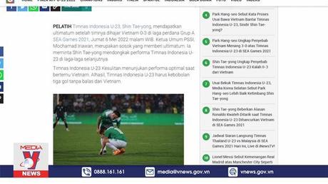 Báo chí Indonesia nêu lí do U23 thất bại trước tuyển Việt Nam