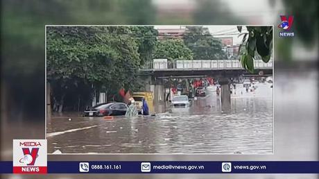 Mưa lớn gây ngập úng nhiều điểm tại Lạng Sơn