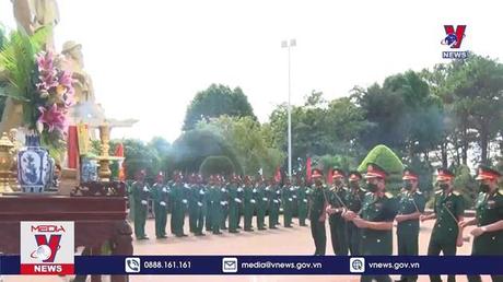 Đắk Lắk truy điệu, an táng 15 hài cốt liệt sỹ