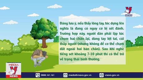 Cách ứng phó khi có sét