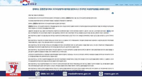 Triều Tiên khẩn trương ứng phó với dịch COVID-19