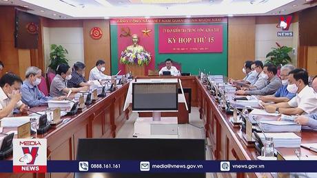 Kỳ họp thứ 15, Ủy ban Kiểm tra Trung ương 