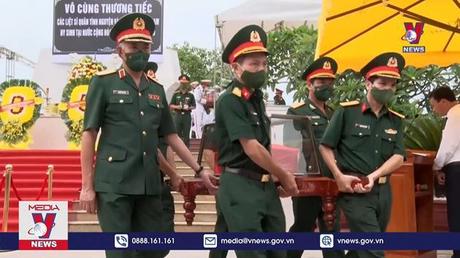 Quảng Bình an táng hài cốt liệt sĩ hy sinh tại Lào 