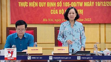 Góp ý dự thảo Báo cáo sơ kết 5 năm thực hiện QĐ số 105 của Bộ Chính trị