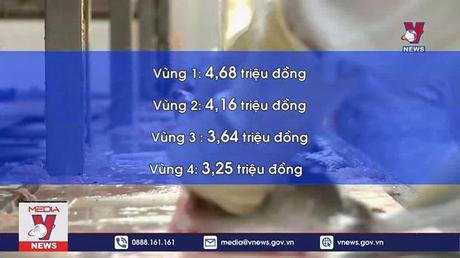 Đề xuất tăng lương tối thiểu vùng