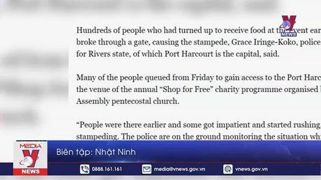 Giẫm đạp gây thương vong lớn ở Nigeria