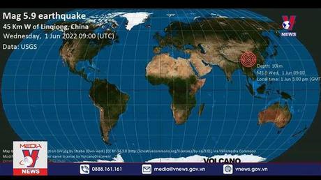 Động đất mạnh tại Trung Quốc