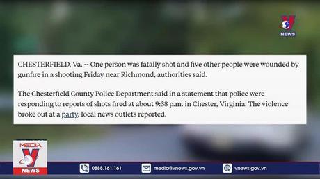 Tiếp tục xảy ra nổ súng tại Mỹ