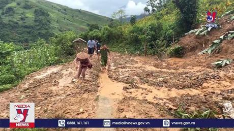 Mưa lũ gây sạt lở nhiều nơi tại Điện Biên