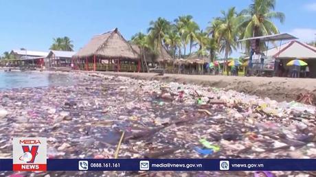 Ngăn chặn rác thải nhựa trên sông tại Guatemala