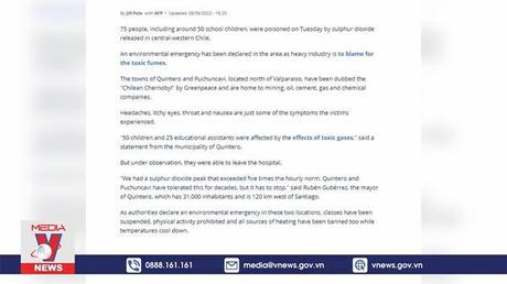 Gần 100 người bị nhiễm độc tại Chile