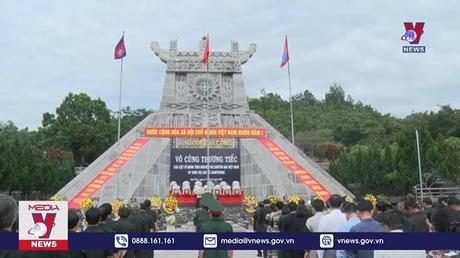 Truy điệu liệt sỹ quy tập được tại Lào và Campuchia