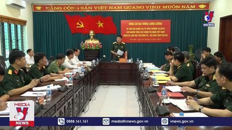 Đại tướng Lương Cường thăm, làm việc tại Yên Bái 