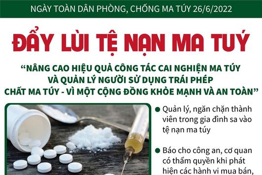 Ngày toàn dân phòng, chống ma túy 26/6/2022: Đẩy lùi tệ nạn ma tuý
