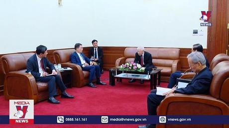 Tổng Bí thư điện đàm chúc mừng Đảng Nhân dân Campuchia