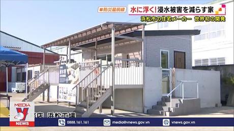 Nhật Bản phát minh nhà chống lũ nổi trên mặt nước
