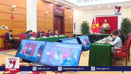 Thường trực Ban Bí thư Võ Văn Thưởng hội đàm trực tuyến với Tổng Bí thư Đảng Cộng sản Ấn Độ Marxist