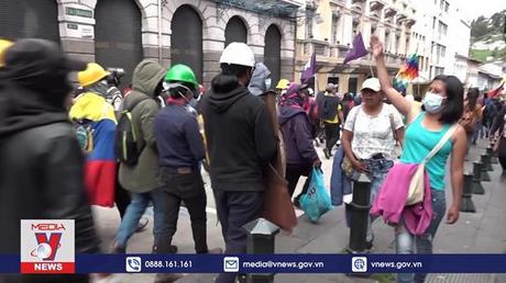 Ecuador ban bố tình trạng khẩn cấp đối phó với làn sóng biểu tình