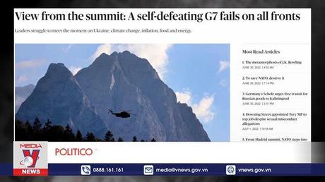 Điểm báo quốc tế tuần ngày 02/7/2022