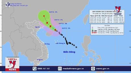Thông tin mới nhất về cơn bão số 01