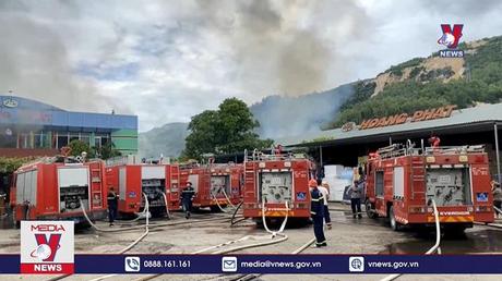 Lại cháy lớn trong Khu công nghiệp Phú Tài, Bình Định