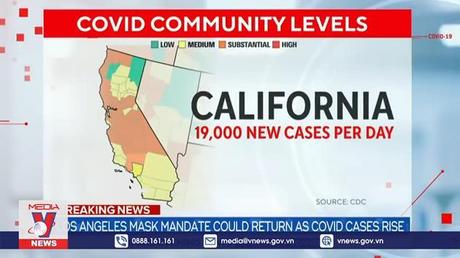 Bang California (Mỹ) cân nhắc tái quy định đeo khẩu trang bắt buộc
