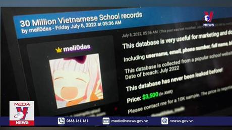 Bộ GD&ĐT xác minh nghi vấn rao bán dữ liệu của 30 triệu người dùng 