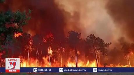 Cháy rừng bùng phát trong đợt nắng cao điểm ở châu Âu