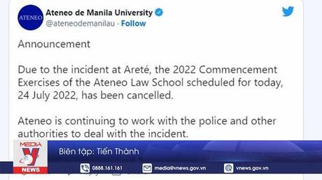 Nổ súng tại trường đại học ở Philippines