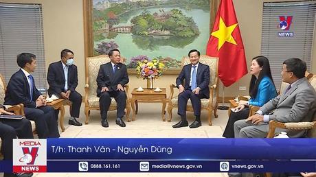 Phó Thủ tướng Lê Minh Khái tiếp Bộ trưởng Tài chính Lào 