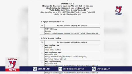 Lấy ý kiến đề nghị xét tặng danh hiệu NSND, NSƯT