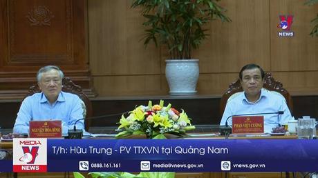 Đoàn kiểm tra của Bộ Chính trị làm việc tại Quảng Nam
