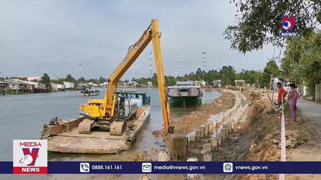 Cần Thơ xây dựng nhiều tuyến kè ứng phó sạt lở bờ sông