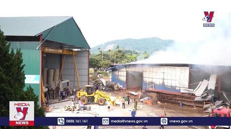 Cháy lớn tại nhà máy CTCP giấy Lửa Việt, Phú Thọ